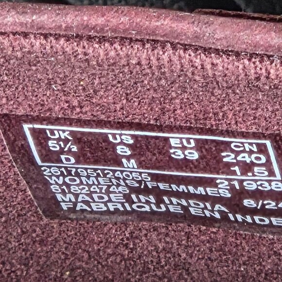 NWT Clarks Women's Carleigh Style Wine Nubuck Booties - Picture 6 of 7